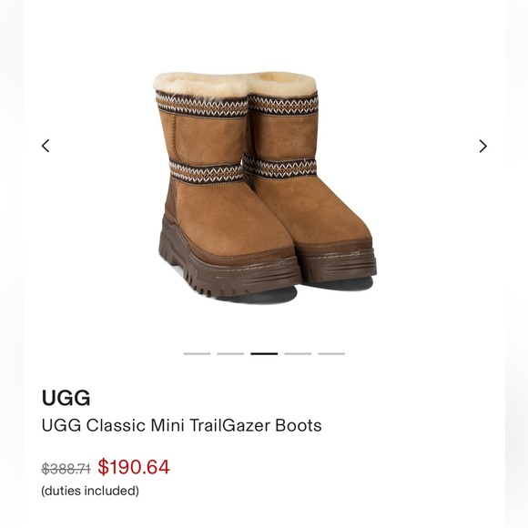 UGG trail-gazer mini boots size 8 NO box - Picture 3 of 8